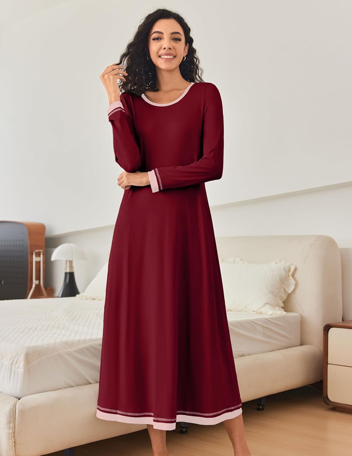 Long Sleeve Full Length Long Nightshirt (US Only)
