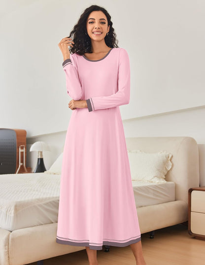 Long Sleeve Full Length Long Nightshirt (US Only)