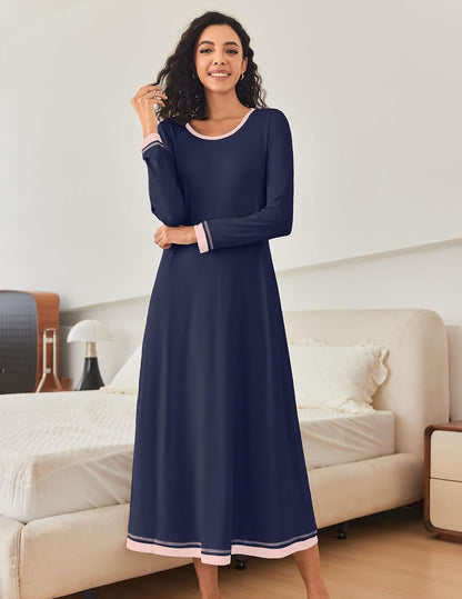 Long Sleeve Full Length Long Nightshirt (US Only)