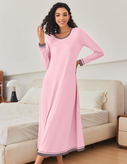 Long Sleeve Full Length Long Nightshirt (US Only)