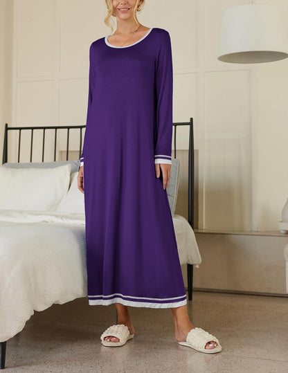 Long Sleeve Full Length Long Nightshirt (US Only)