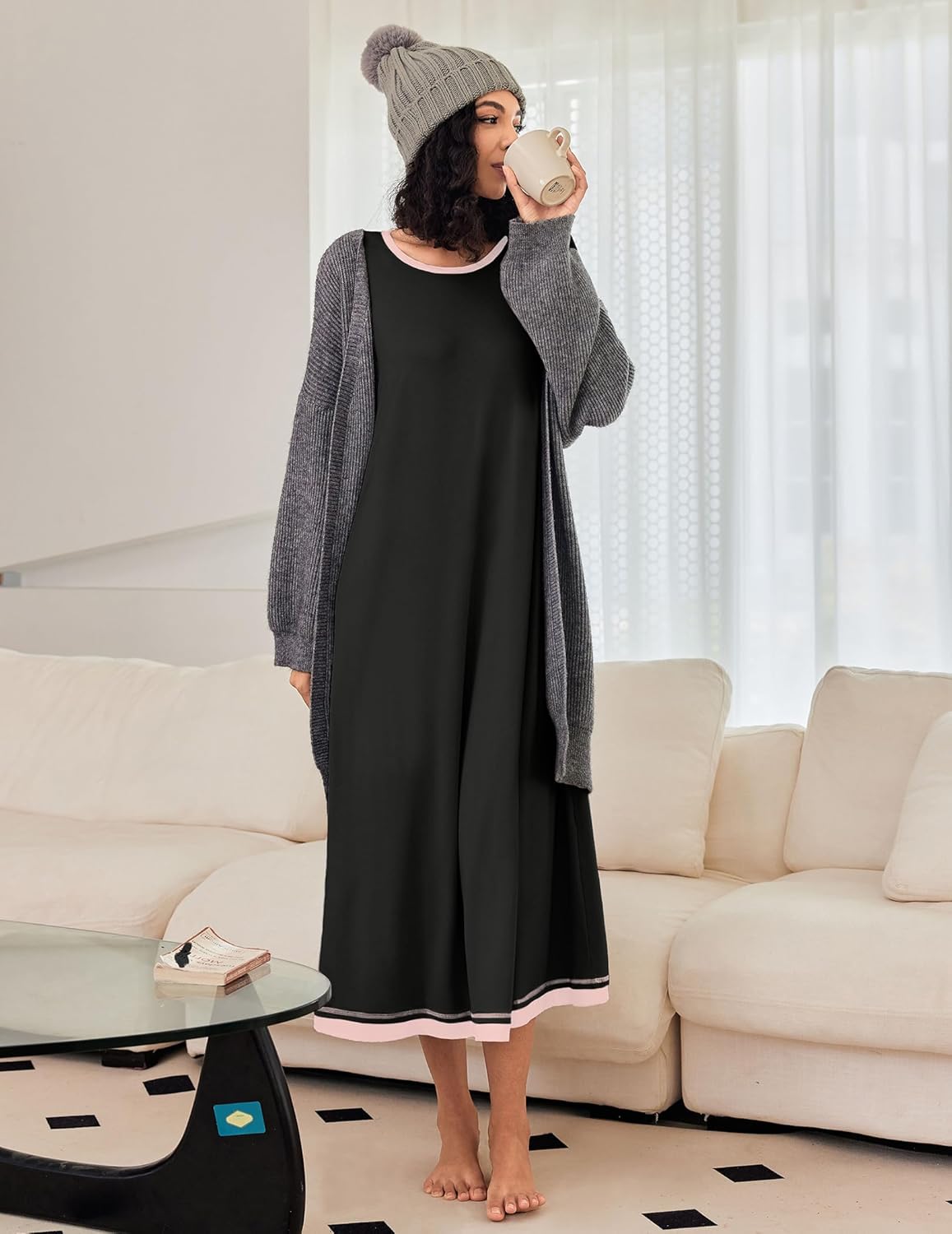 Long Sleeve Full Length Long Nightshirt (US Only)