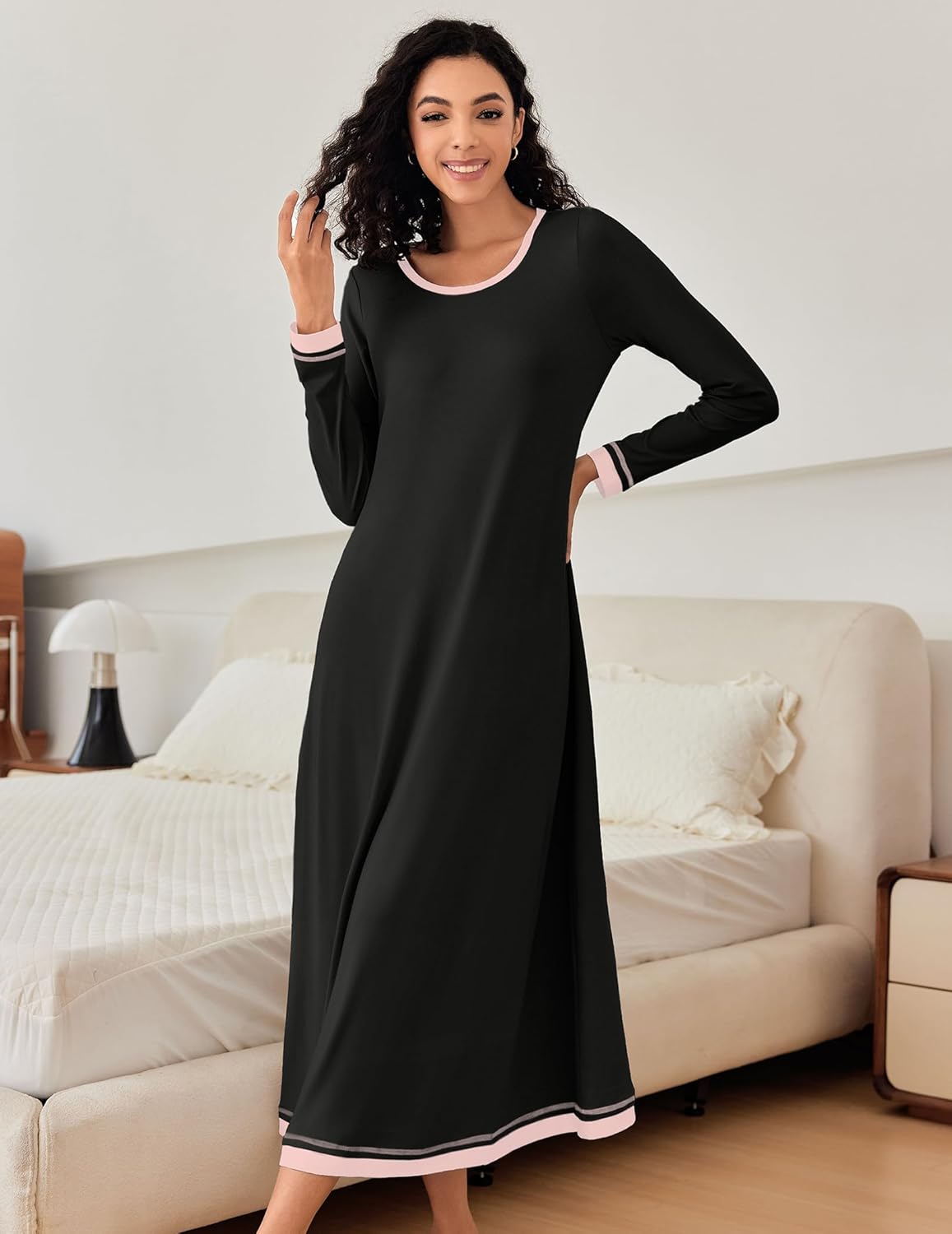 Long Sleeve Full Length Long Nightshirt (US Only)