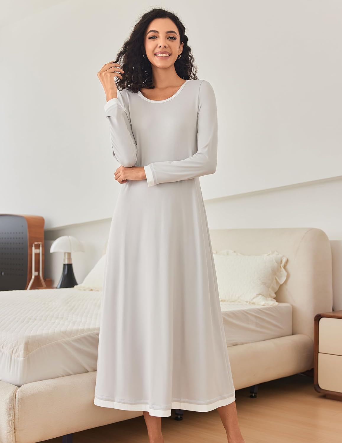 Long Sleeve Full Length Long Nightshirt (US Only)