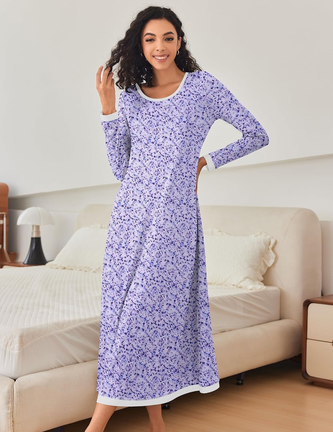 Long Sleeve Full Length Long Nightshirt (US Only)