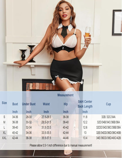 Uniform Roleplay Costume 4pcs/Set