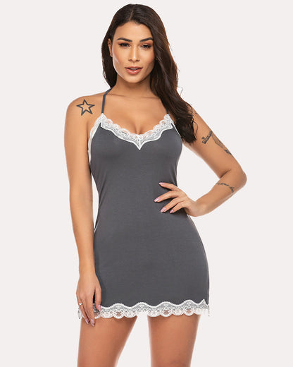 Full Slip Chemise Cotton Dress