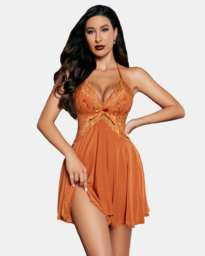 Christmas Halter Lingerie Babydoll