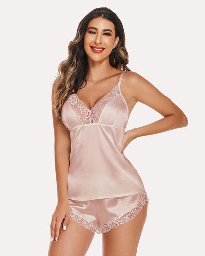 Christmas Satin Pajamas Set