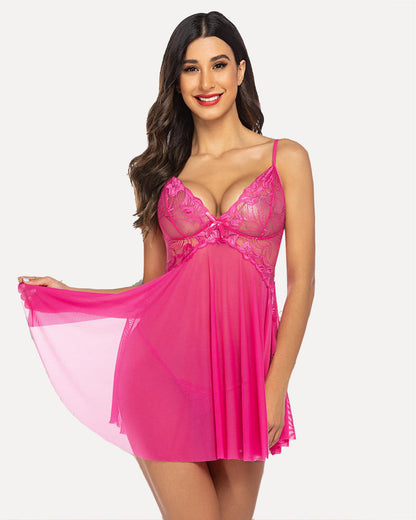 Christmas Lace Exotic Bridal Babydoll