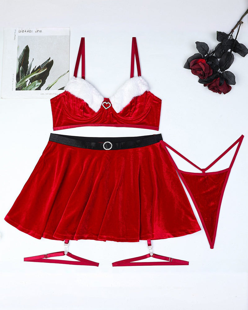 Christmas Santa Claus Lingerie Sets