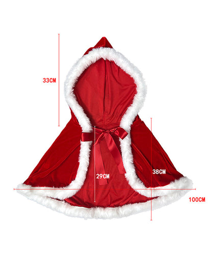 Christmas Cloak Costume Hoodie Cape